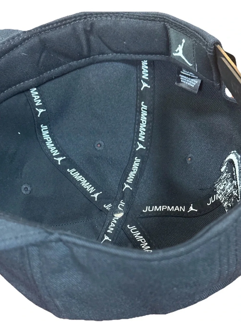 Rare HTF Authentic Nike Blackout Air Jordan 23 Jumpman Hat Snapback Black OSFA